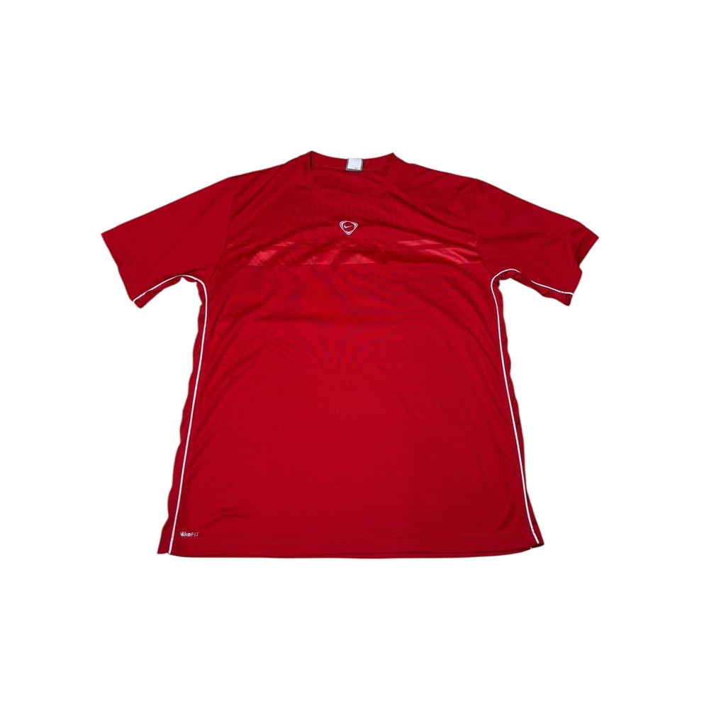 VTG Nike Dri‎ Fit Red Athletic TShirt Mens XL Short Sleeve Performance Tee